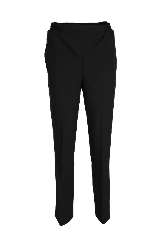 Regular Pants with side pockets | Black | 9048GG