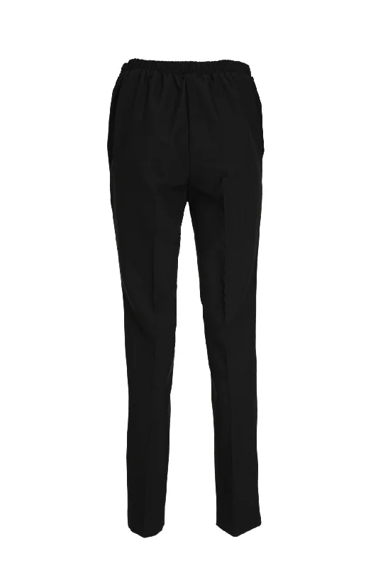 Regular Pants with side pockets | Black | 9048GG