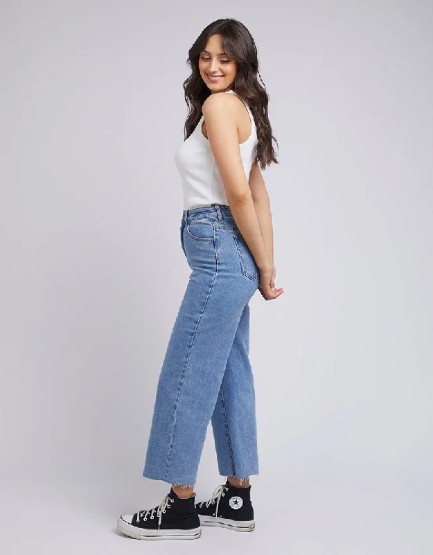 All About Eve Charlie High Rise Wide Leg Jean Heritage