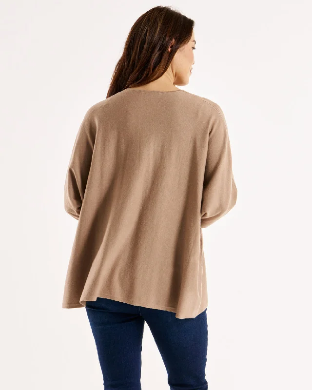 Betty Basics Destiny Knit Jumper Latte