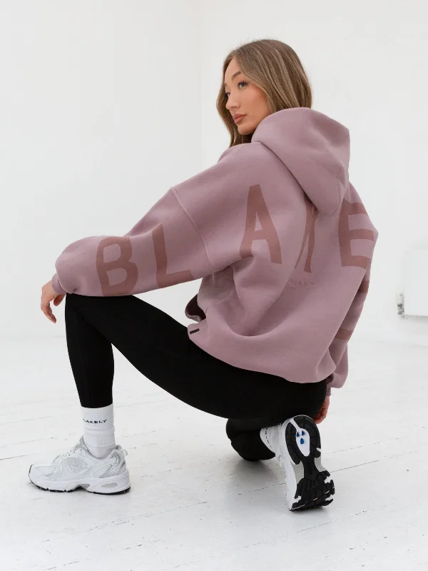 Tonal Isabel Oversized Hoodie - Dusty Pink