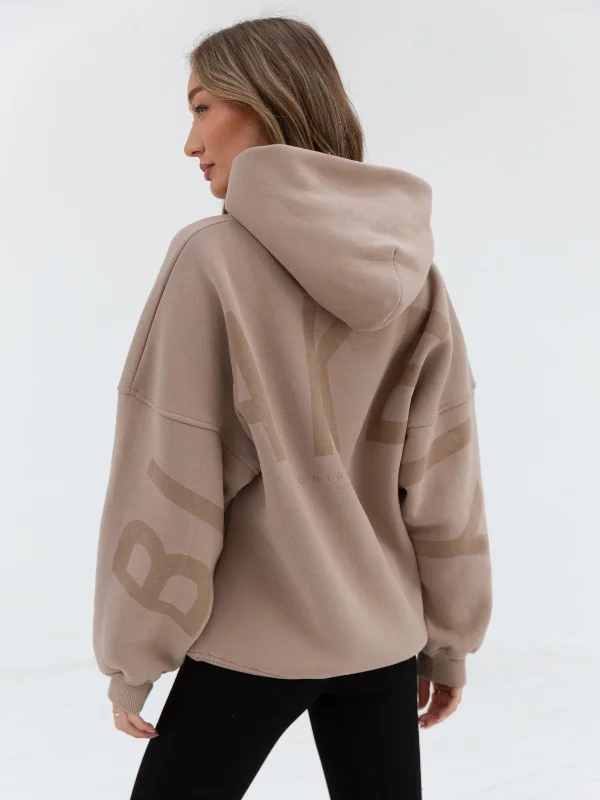 Tonal Isabel Oversized Hoodie - Tan