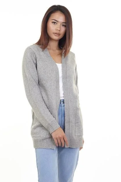 Cardigan - Knitwear | LIGHT GREY | BZZ006