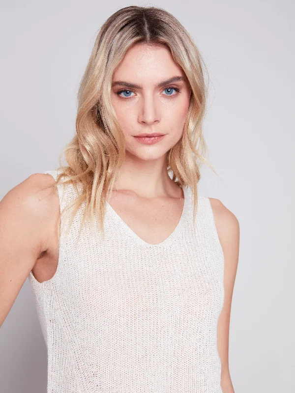 Cold-Dye Knit Cami - Natural