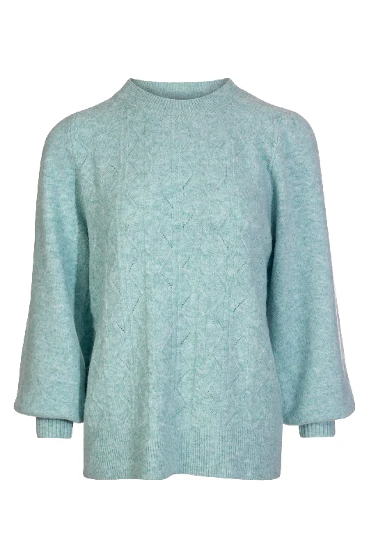 Faux Mohair Blend Jersey | Mint Marle | 6852ZZ