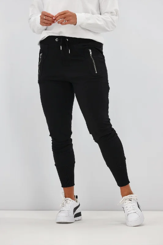 Federation Escape Trackies Black White Cross