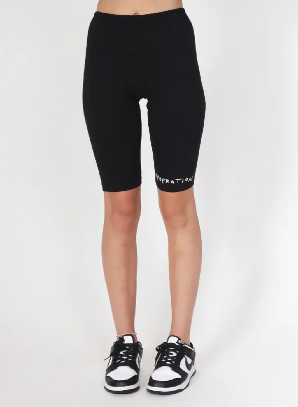 Federation Here Bike Short Drawn Black