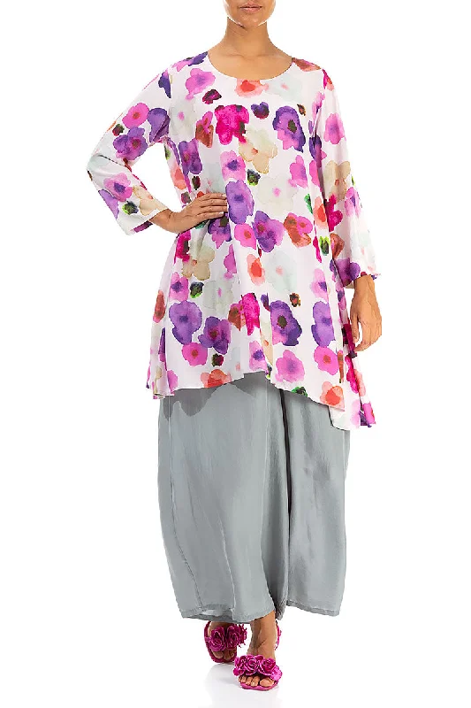 Flowy Blossom Silk Bamboo Tunic