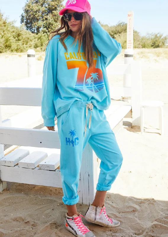 Hammill + Co Cali Sweat Aqua