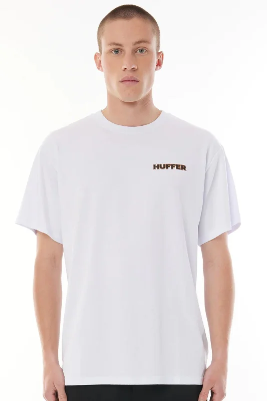 Huffer Mens Classic Tee/Bricks White