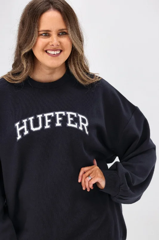 Huffer Womens Girlfriend Crew Circus Alpha Navy