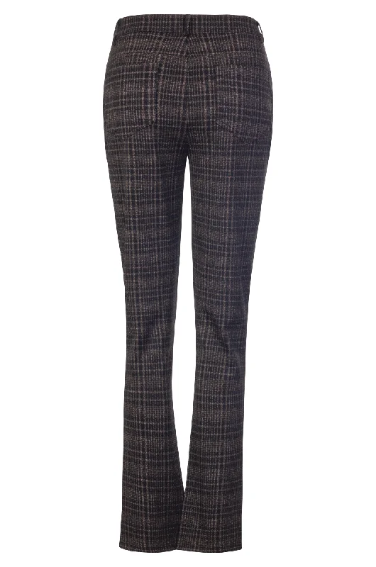 Jacquard Ponti Regular Pants | BLACK/TAUPE | 7817ZZ