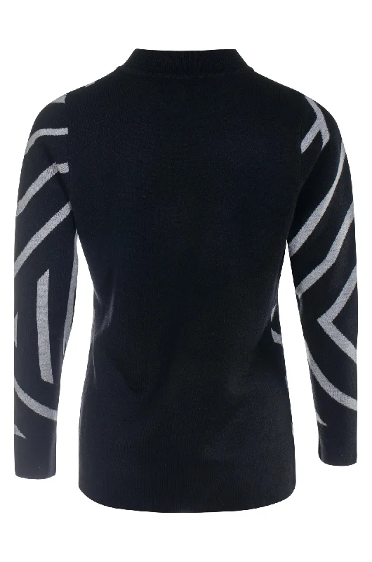 Touch of Wool Jumper | Black/Silver | 6314ZZ