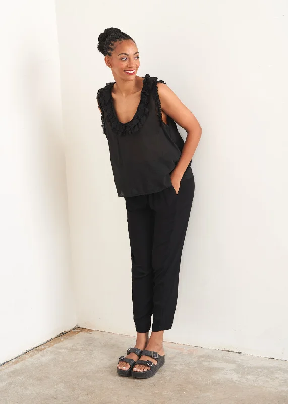 RENATA CREPE TAPERED TROUSER