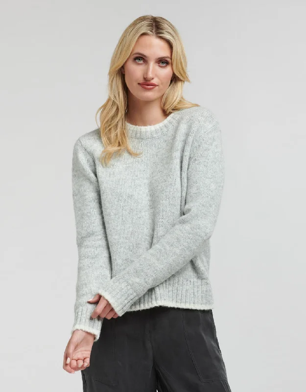 Rigby Alpaca Tweed Knit - Silver