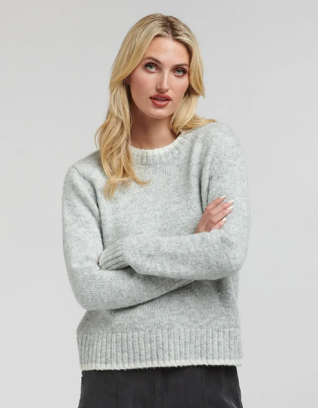 Rigby Alpaca Tweed Knit - Silver