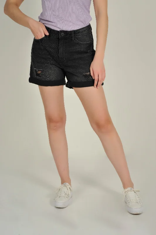 Short en denim avec déchirures  - 27010865X1 - (E-C7)