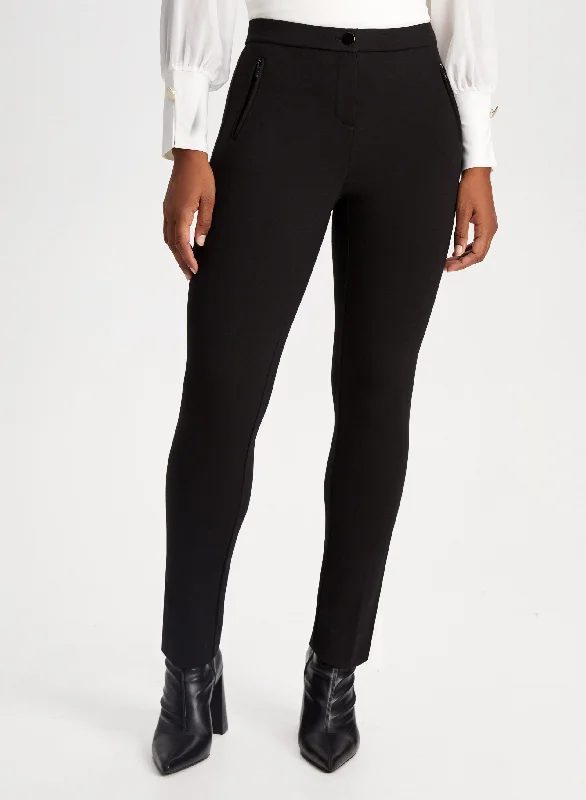 Signature Fit Zip Detail Pants