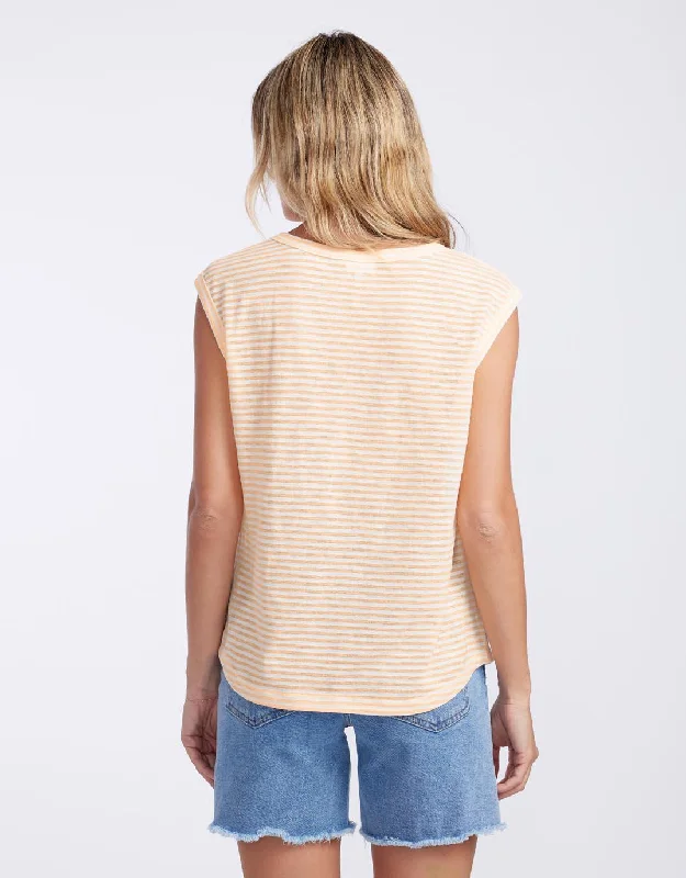 Sorbet Stripe Cali Tank - Gelati Orange