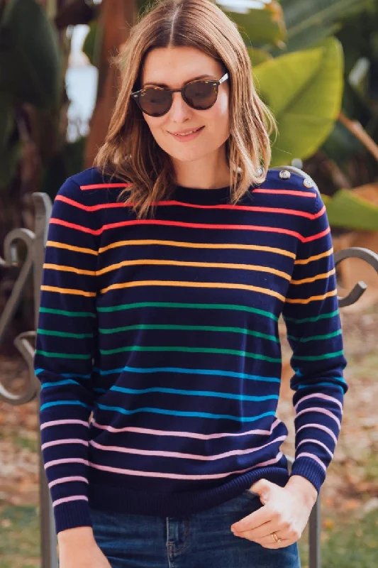 Sugarhill Binkie Jumper Triple Stripe Navy