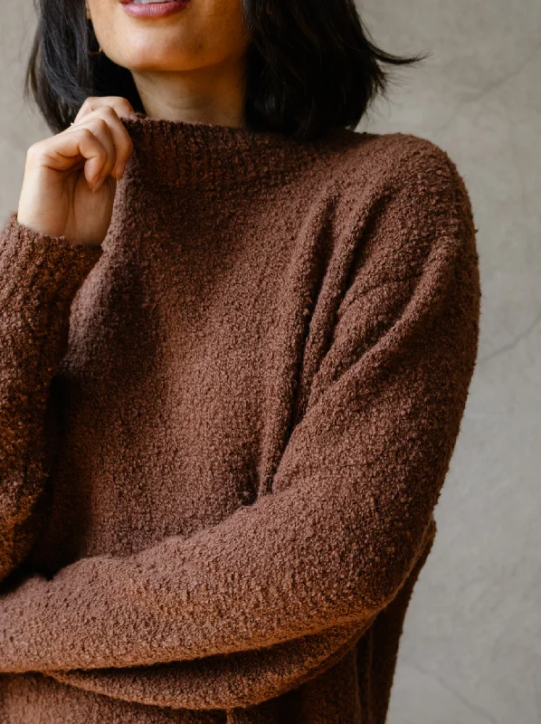 Alexis Boucle Sweater - Mocha