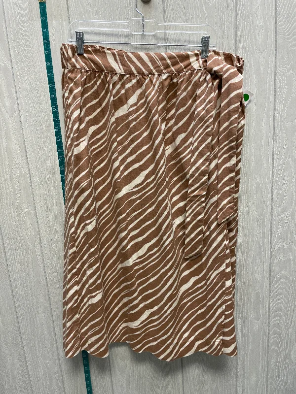 Animal Print Skirt Maxi A New Day, Size 18