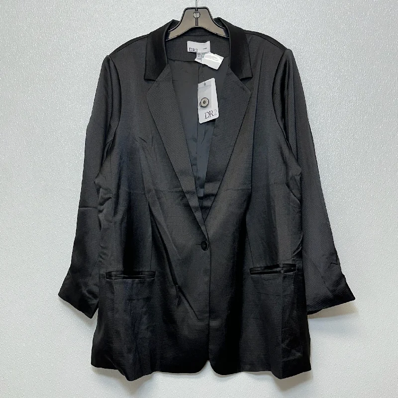 Black Blazer Dr2, Size 1x