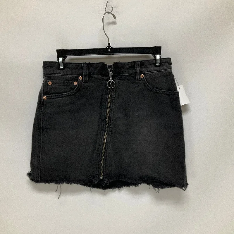 Black Denim Skirt Mini & Short We The Free, Size 2