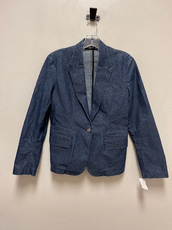 Blazer By Express In Blue Denim, Size: M