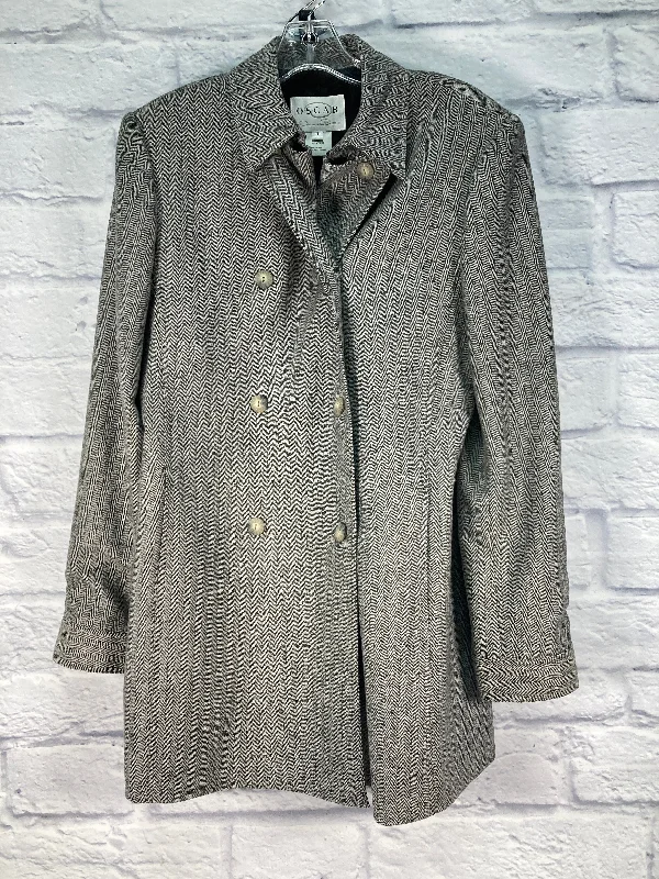 Blazer By Oscar De La Renta In Grey, Size: M