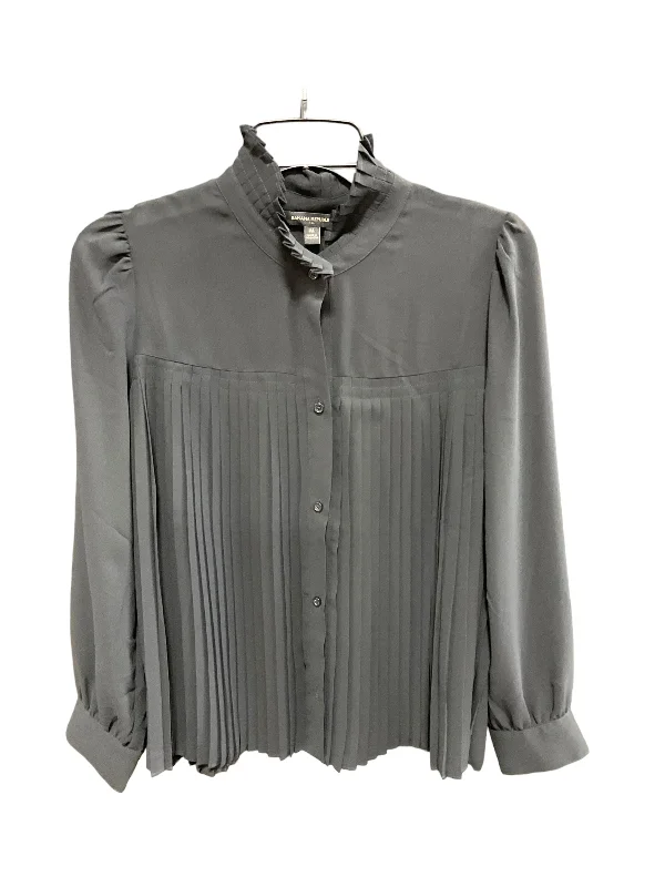 Blouse Long Sleeve By Banana Republic In Black, Size: M