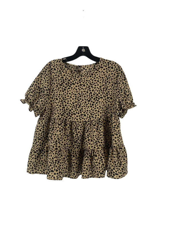 Blouse Short Sleeve By Shein  Size: L