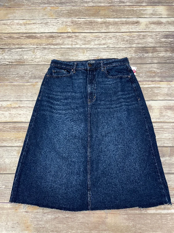 Blue Denim Skirt Midi Ana, Size 12