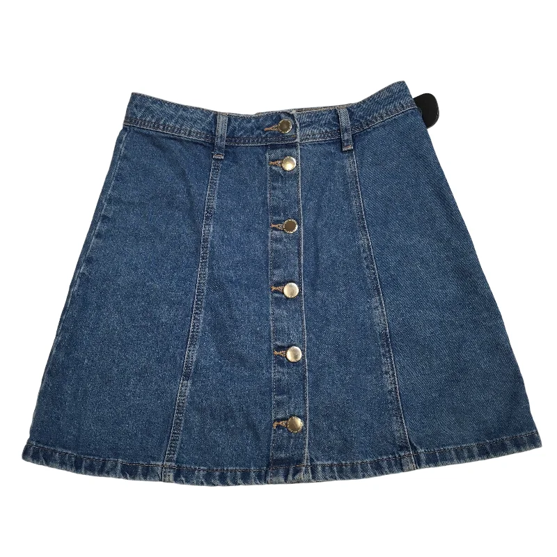 Blue Denim Skirt Mini & Short H&m, Size 2