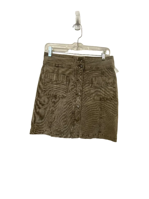 Brown Skirt Mini & Short Prana, Size 6