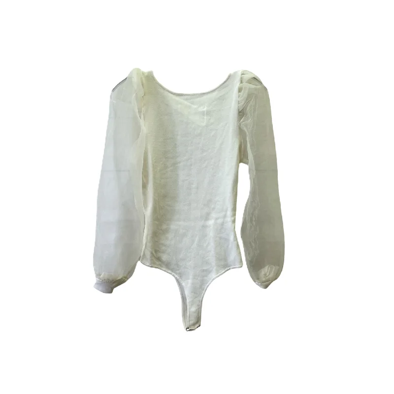 Cream Bodysuit By Astr The Label, Size: M