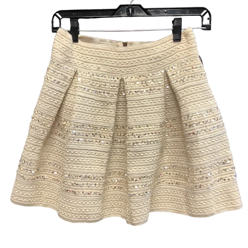 Cream Skirt Mini & Short Ginger G, Size M