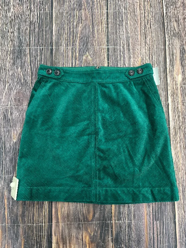 Green Skirt Mini & Short Loft, Size 4