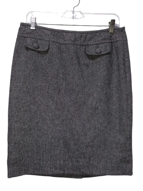 Grey Skirt Midi Clothes Mentor, Size 6