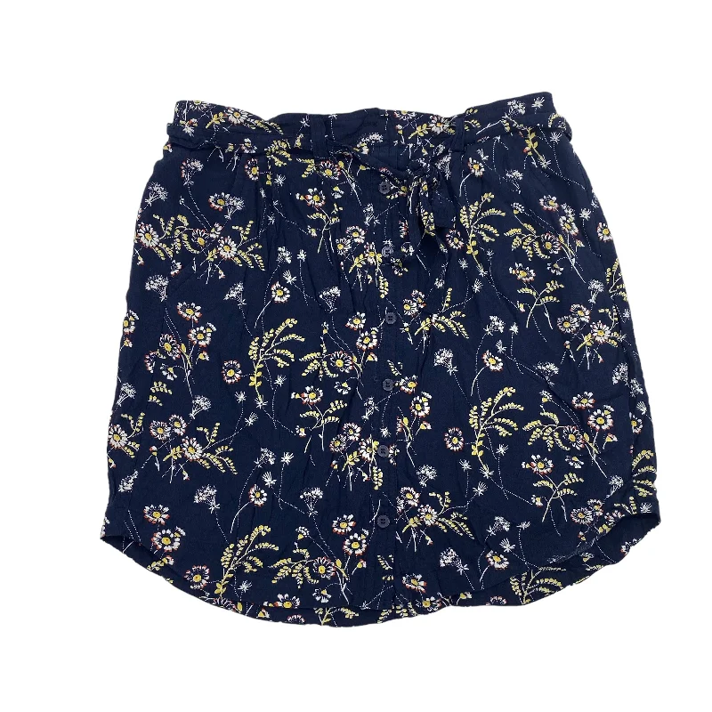 Navy Skirt Mini & Short Loft, Size S