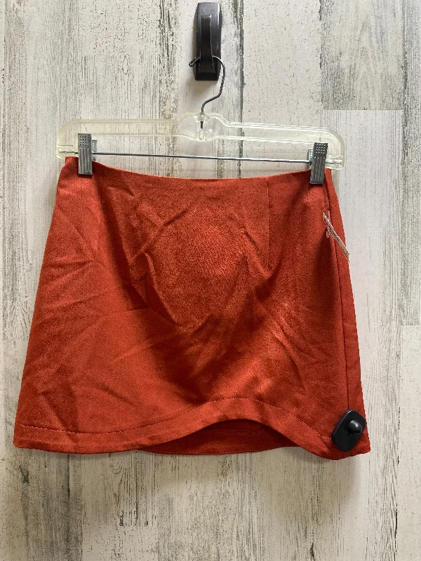 Orange Skirt Mini & Short Clothes Mentor, Size 4