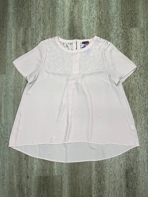 Pink Blouse Short Sleeve Vince Camuto, Size L