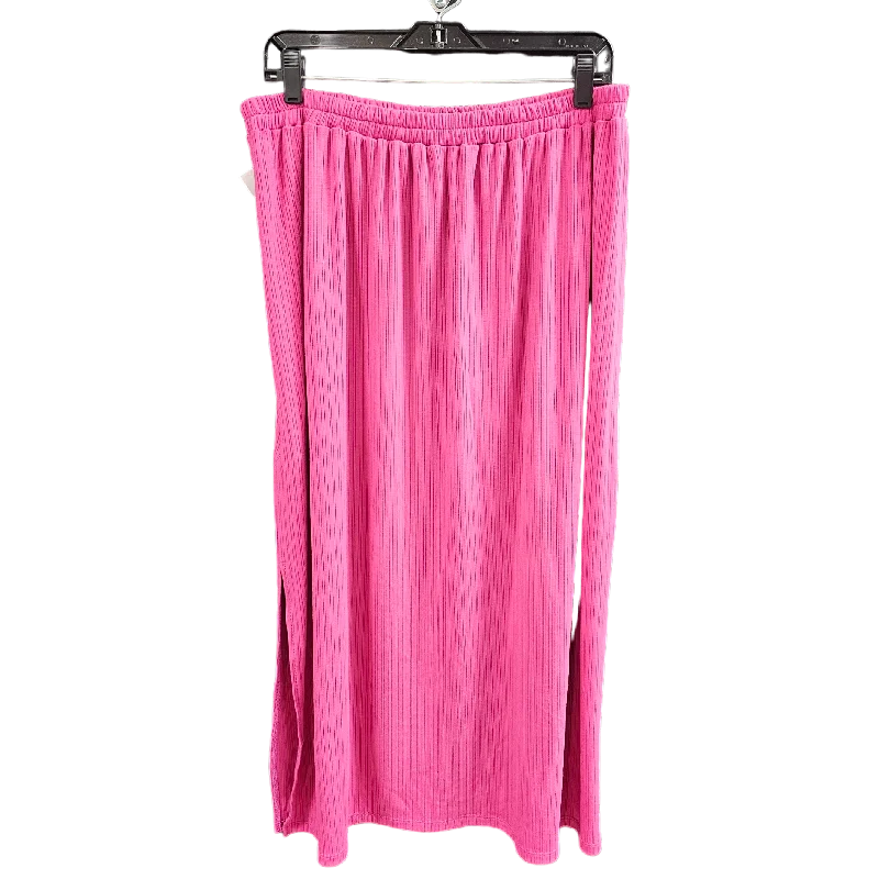 Pink Skirt Maxi Eloquii, Size L