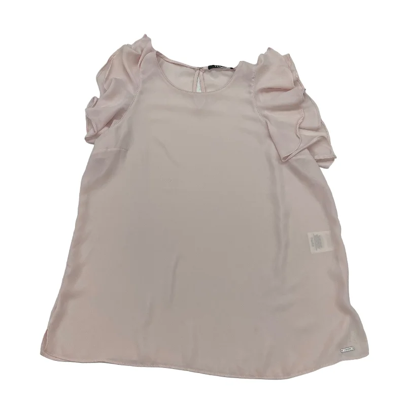 PINK TAHARI BY ARTHUR LEVINE BLOUSE SS, Size S