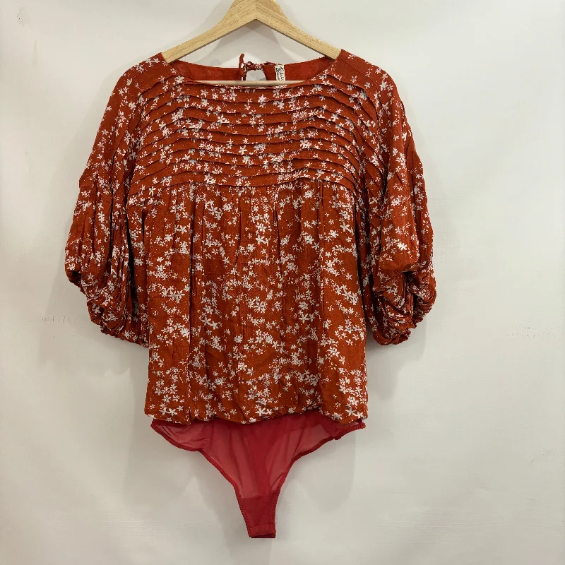 Red Bodysuit Free People, Size M