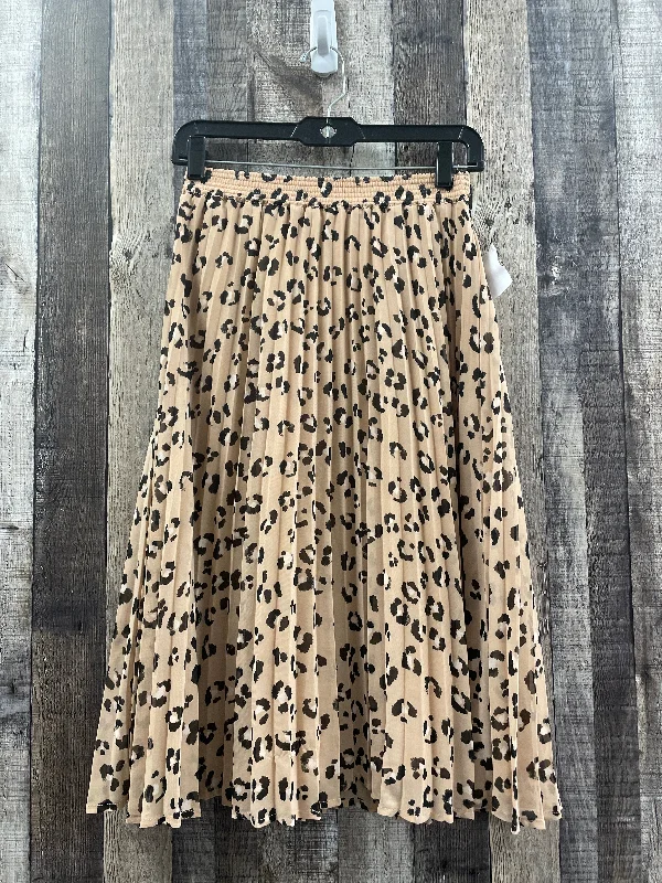 Skirt Midi By A New Day In Animal Print, Size: Xs