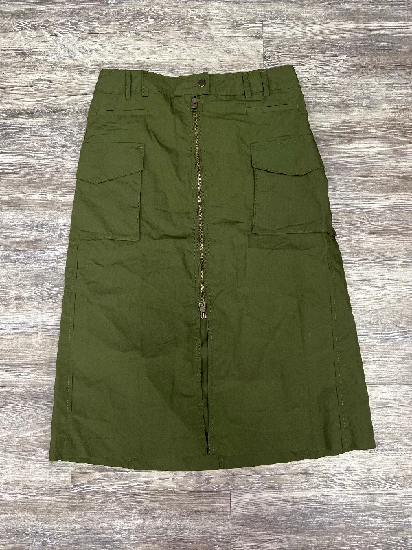 Skirt Midi By Banana Republic In Green, Size: 6