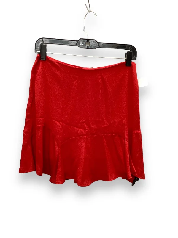 Skirt Mini & Short By Mi Ami In Red, Size: M