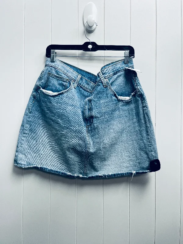 Skirt Mini & Short By Universal Thread In Blue Denim, Size: 16