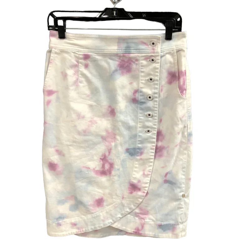 Tie Dye Print Skirt Designer Anthropologie, Size 4